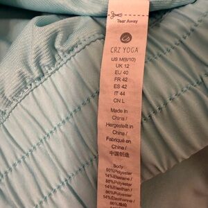CRZ Yoga Turquoise shorts lulu lookalike size medium